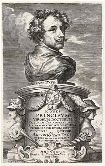 ANTHONY VAN DYCK Collection of approximately 165 portrait etchings and engravings from Icones Principum Virorum Doctorum and other seri